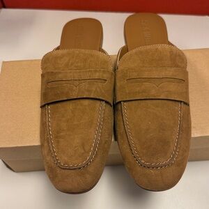 Steve Madden CALEB CAMEL SUEDE Elegant Brown Suede Slip-On Loafers